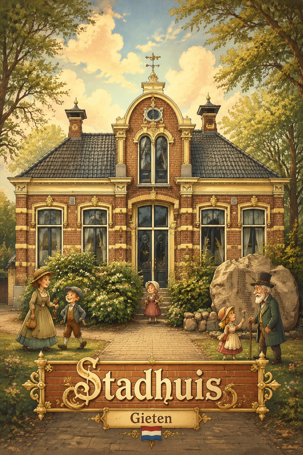 Oude gemeentehuis van Gieten