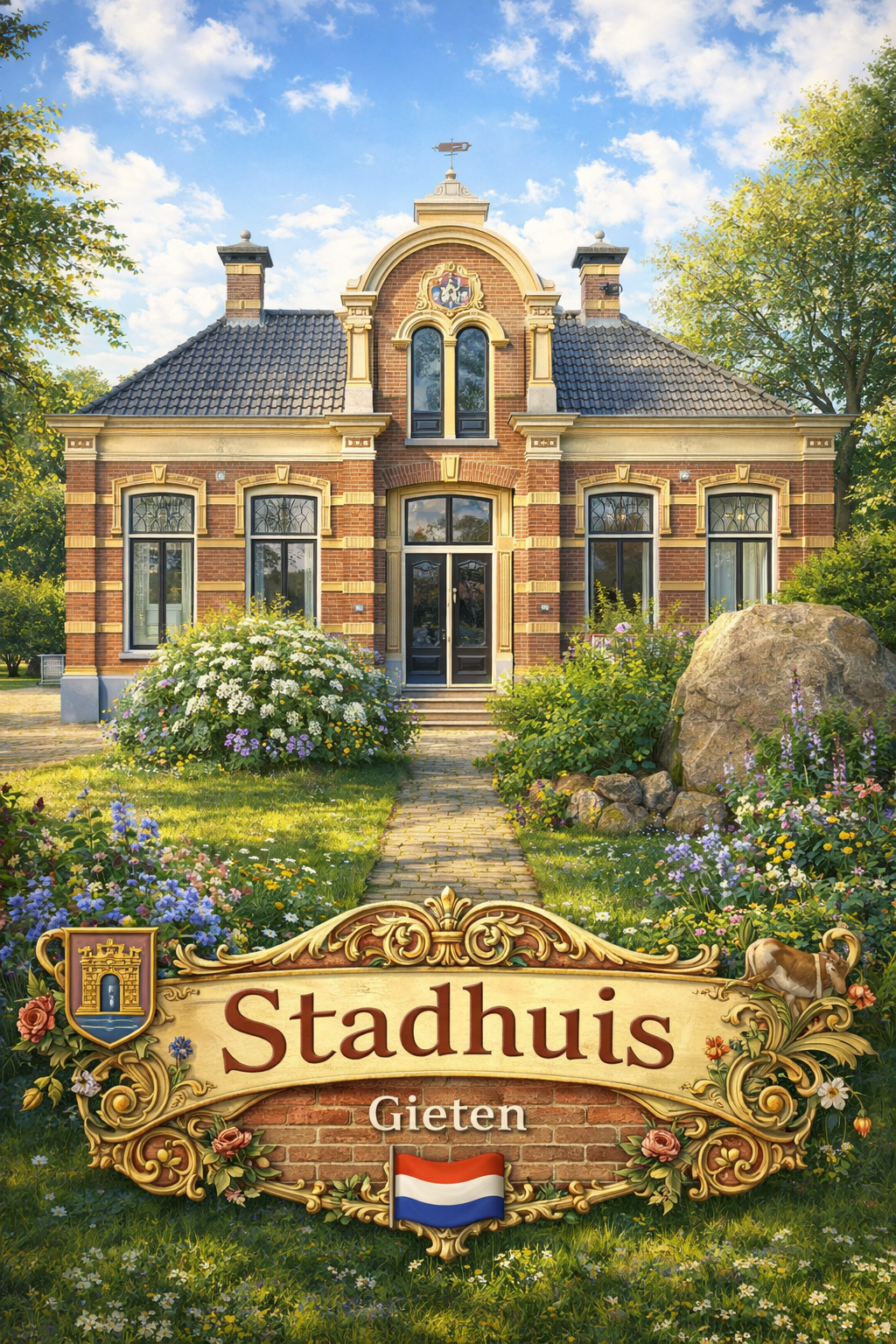 Oude gemeentehuis van Gieten