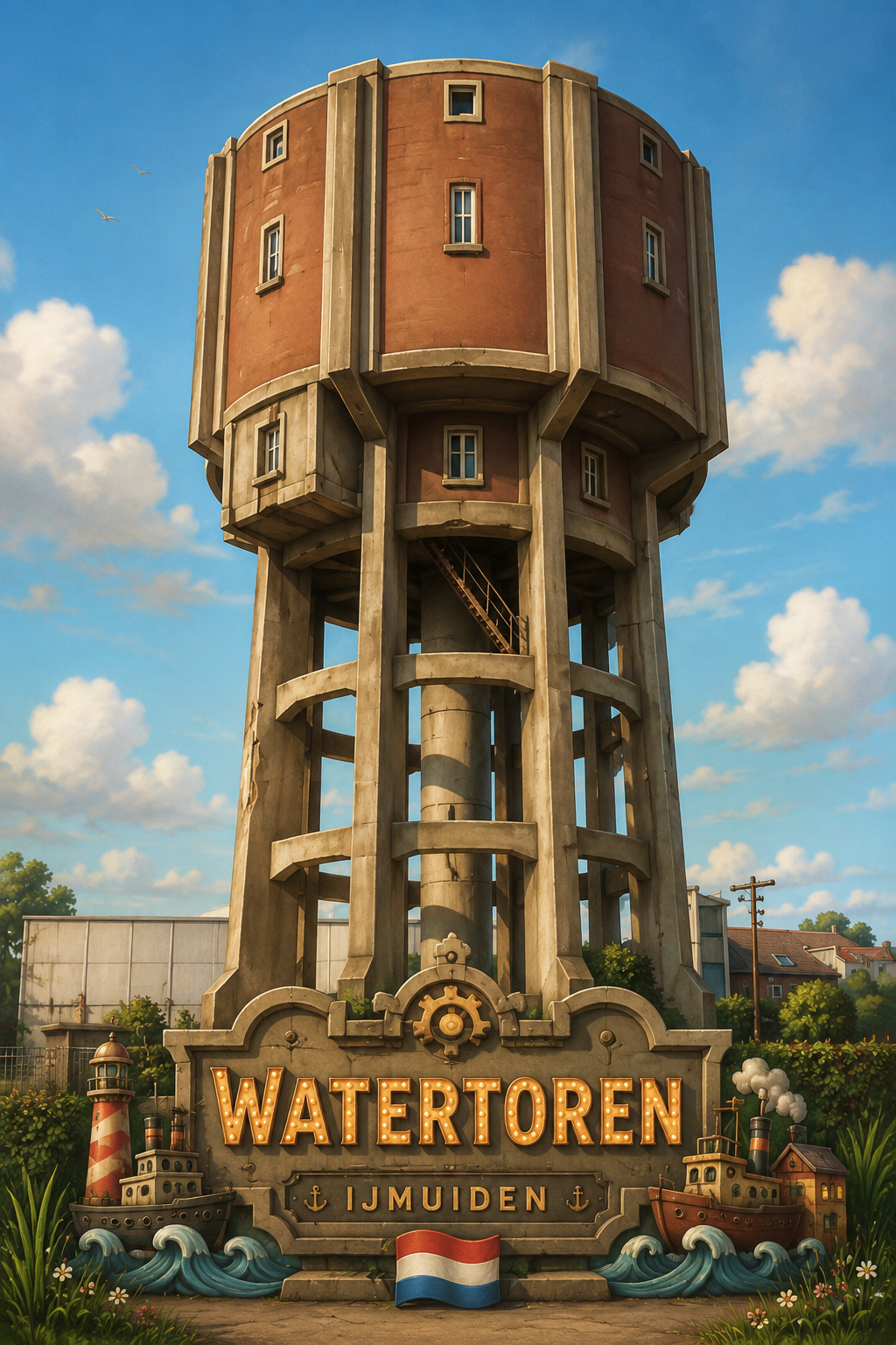 Watertoren (IJmuiden Dokweg)