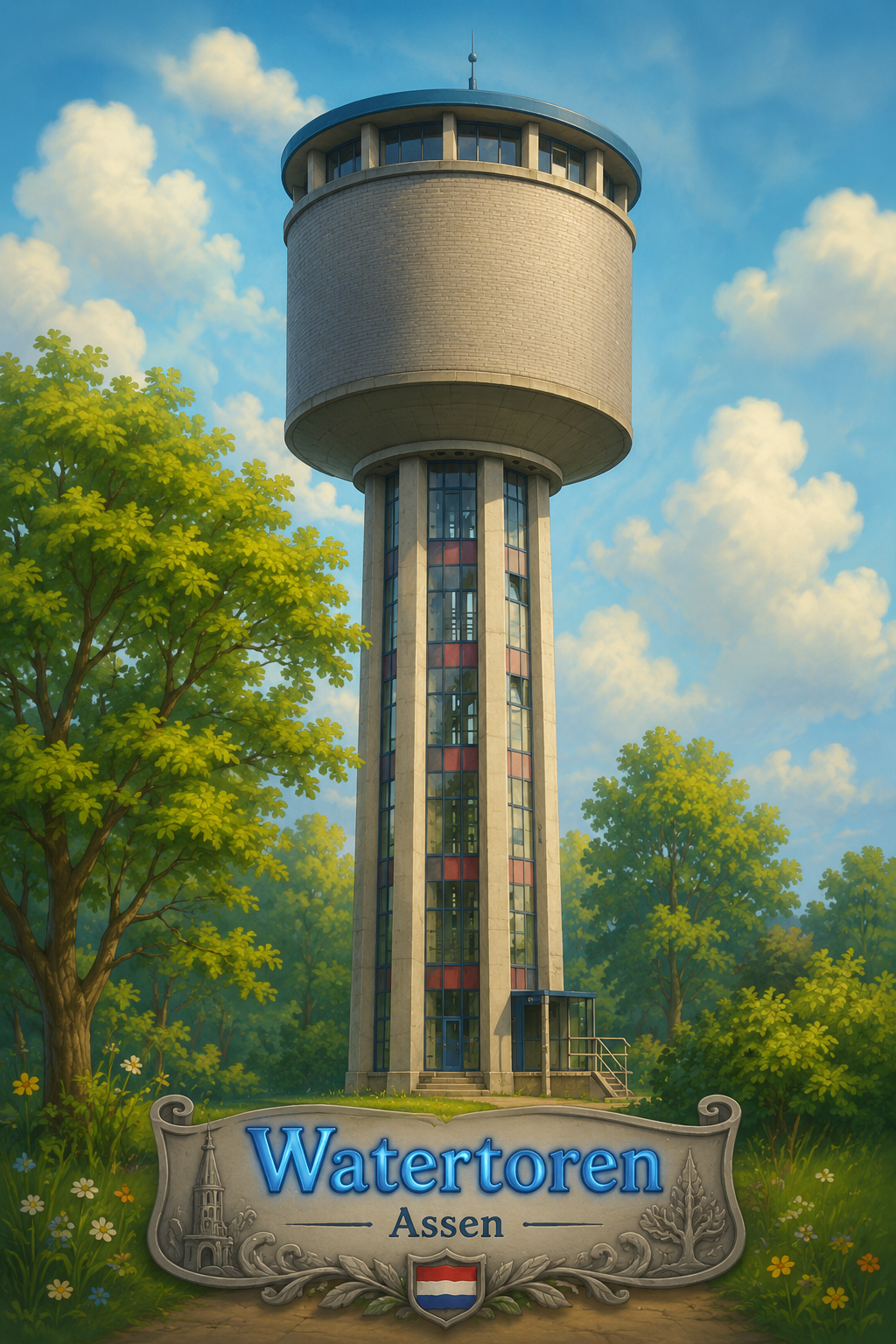 Watertoren (Assen Troelstralaan)