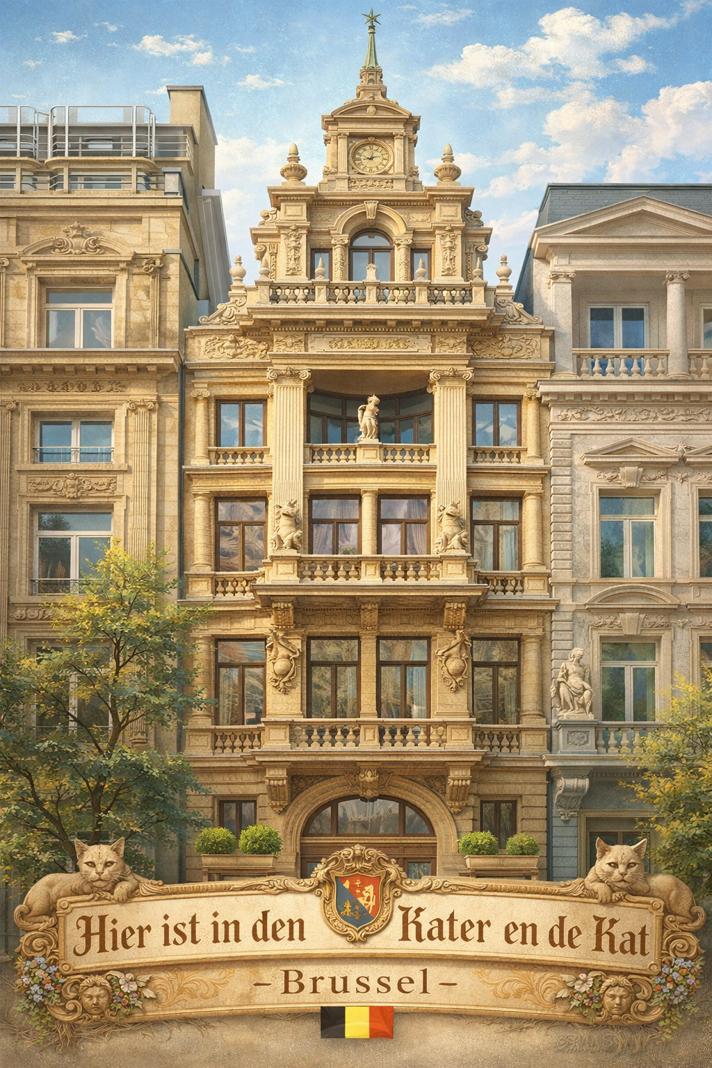 Hier ist in den Kater en de Kat